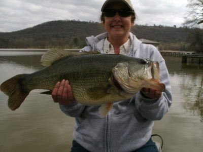 It takes sharp hooks to catch a bass this size!