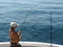 Sarah with her bluefish...