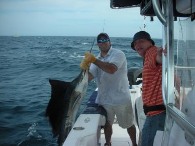 Dave Hill caugh and released his first Sailfish.