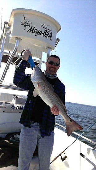 Jason was all smiles after landing this nice redfish