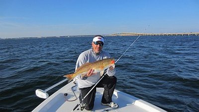 Capt. John with a nice Pensacola Bay Redfish