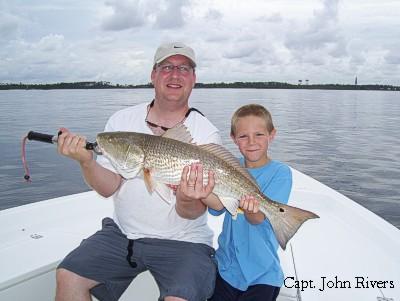 Luke and his son had a great time catching Reds in Pensacola Pass