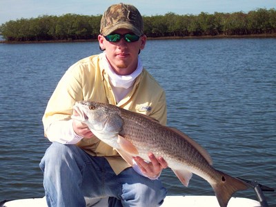 Nate with a redfish