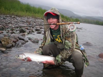 Bull trout fly fishing near Vancouver with Silversides Guided Fishing is best from March to July