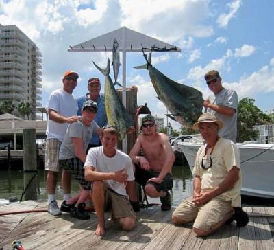 Huge Mahi-mahi caught fishing in Lauderdale
