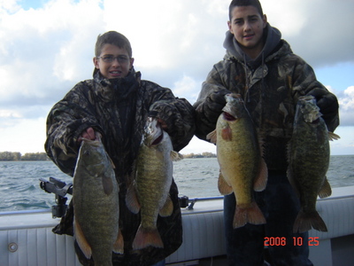 Smallmouth Bass are biting on Lake Erie with Erie Quest Charters