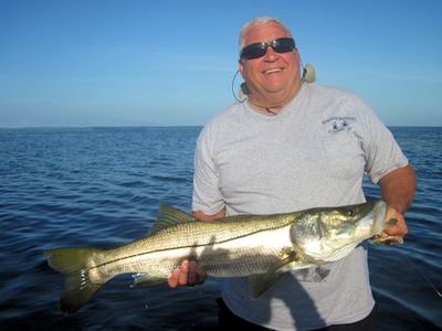 Bill Beauchamp, from Bradenton, FL, caught and released his personal best snook, 36