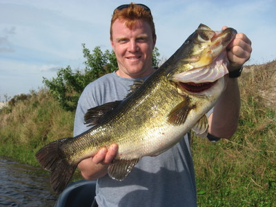 Brad Alcini and his 12.55 Bass from the Kissimmee River