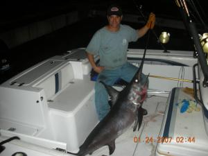James Nichalous caught a beefy 100 pound Swordfish and released 3 more.