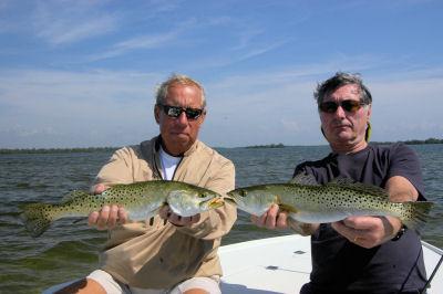 Dennis & Ron's Charlotte Harbor DOA Deadly combo trout double