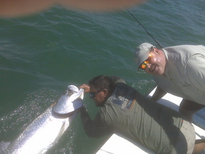jim from jersy with his 1st tarpon