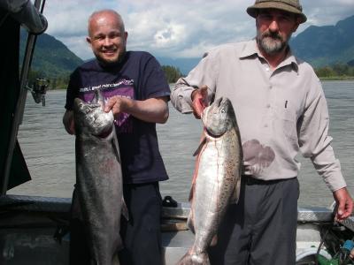 Nice 26 and 12 lb King salmons