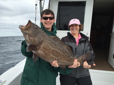 Big black grouper caught in Fort Lauderdale