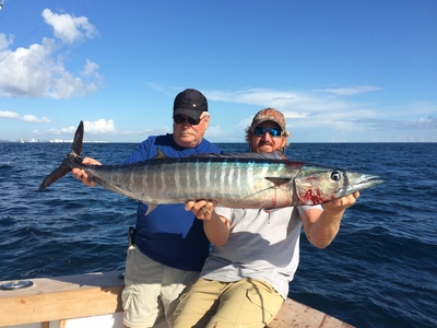Wahoo caught sportfishing in Fort Lauderdale