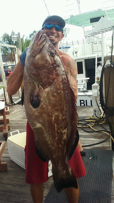 Nice grouper caught on our sportfishing charter