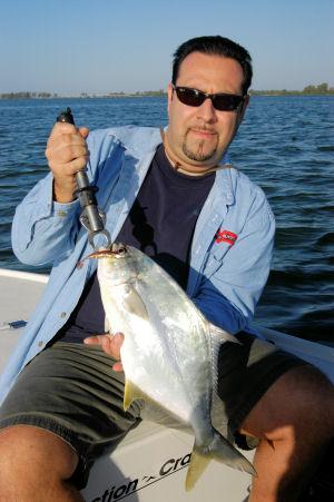 Joe Larosa, from North Port, FL, caught this nice flounder on a CAL jig with a shad tail while fishing Gasparilla Sound with Capt. Rick Grassett.