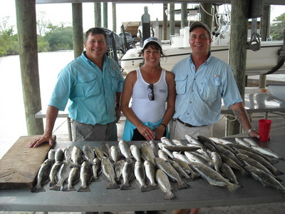 Ros and Lana witah limit of nice speckled trout