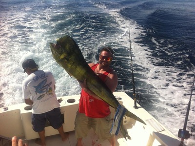 Huge Dorado fishing with captain Steve Torres