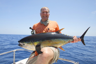 A great Baja Tuna on the fly.  www.thereelbaja.com