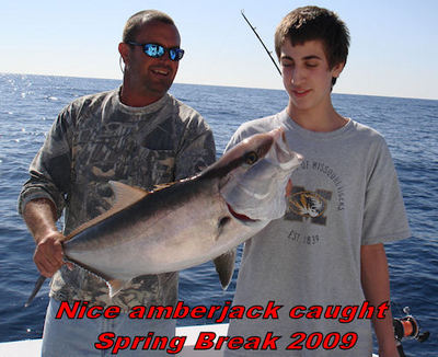 Amberjack caught in March 2009