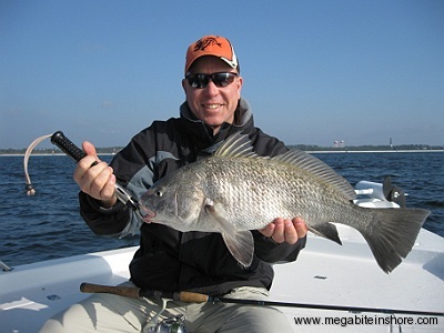 Andy with a monster Black Drum
