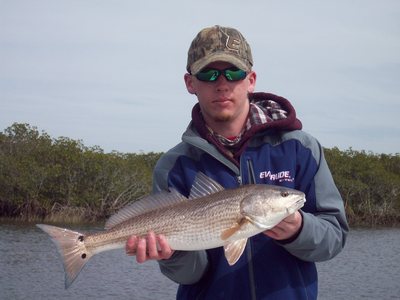 Nathan with a 26 inch redfish