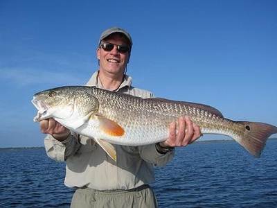 Ed with a nice Mosquito Lagoon redfish.