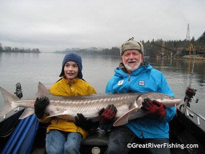 Matthew and His Grandpa show off their Catch!