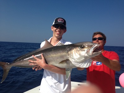 Nice amberjack just caugth dropping in 200ft of water