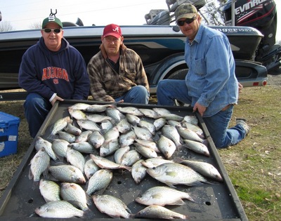 Howard Bates , James Bates and Michael Holderfield from Shoals Area Alabama we had 54 good crappie
