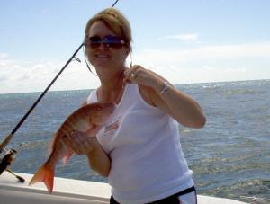 17 inch mutton snapper on shrimp