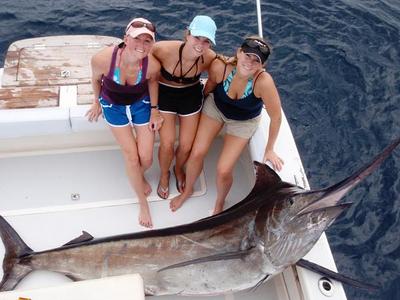 350lb Black Marlin caught by Kyra Hudson of Texas