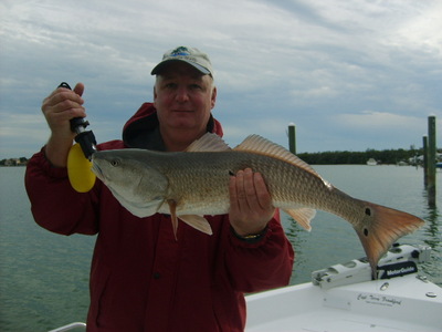 Terry Allen with a big red