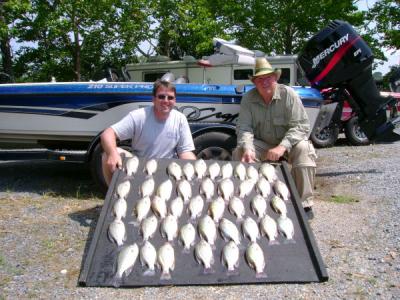 Here is a trip I did in the July very hot and we caught some slab crappie shooting docks.