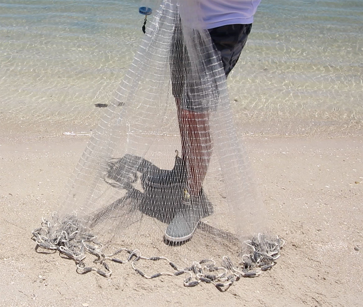 How To Throw A Cast Net Without Using Teeth or Getting Wet