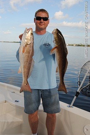 Allen is all smiles with his limit of reds for the day.