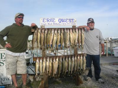 Lake Erie walleye fishing, Erie Quest Charters