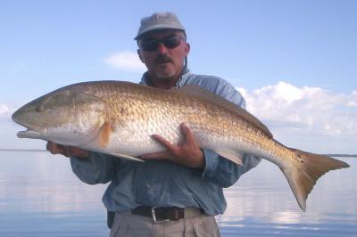 Capt. David with 41 pound red.