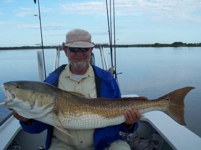 Walt with 40 pound red.