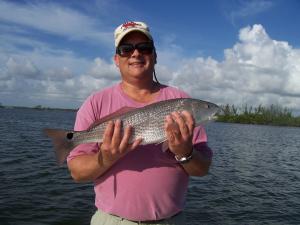 Steve Reiter with one of two redfish boated...
