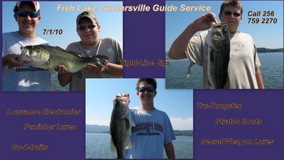 Fishing Report, Lake Guntersville 7/3/10