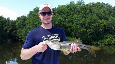Ben with his first ever snook