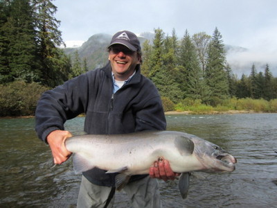Skeena River Coho (Silver) Salmon. This fish was estimated to weigh over 25-pounds.