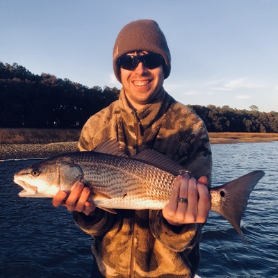 Charleston winter redfish action