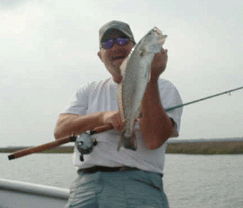 Beautiful Speckled Trout from up in a flooded creek