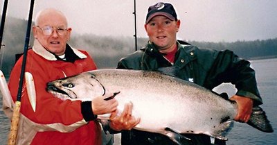 Largest Chinook Released- 58 pounds