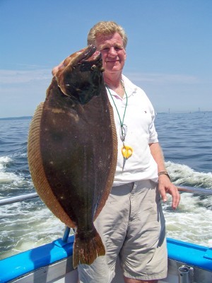 Abe...new pool leader with a 7 1/2 pound Fluke!