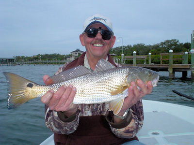 Bill Walterhoefer's Roberts Bay CAL jig redfish caught with Capt. Rick Grassett