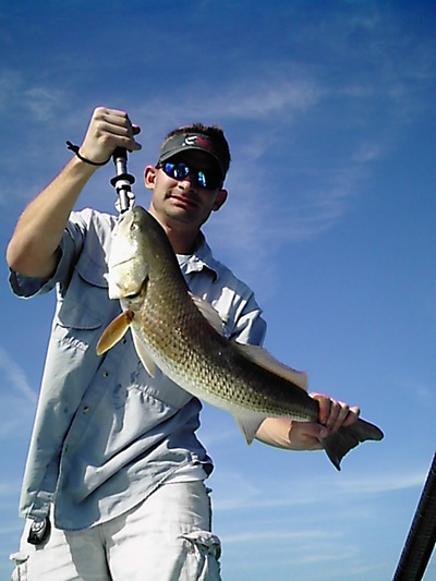 Nice lagoon winter redfish cuaght on a 4