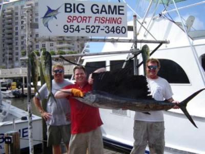 One of the big sailfish we caught fishing in Fort Lauderdale this week